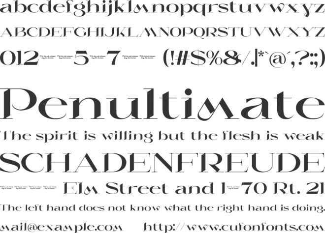 Ginka font preview