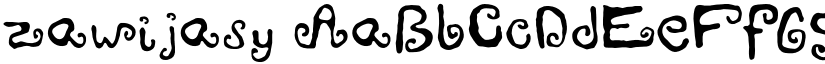 zawijasy font