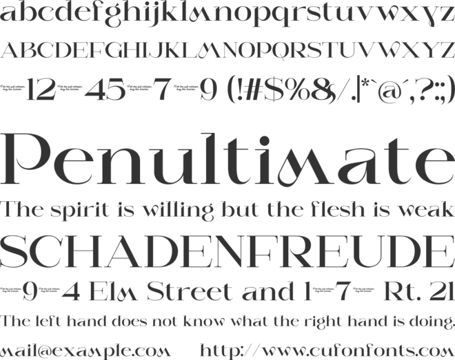 Asmake font preview