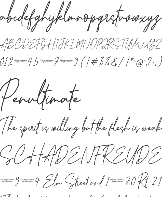 Amsahoney font preview