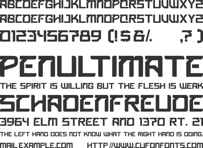 bareon font preview