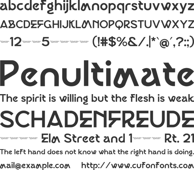 Watom font preview