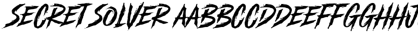 Secret Solver font download