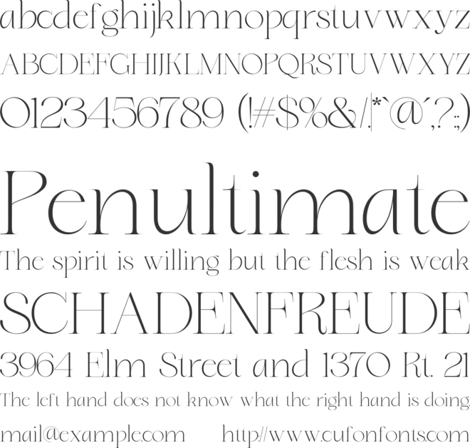 Dary font preview