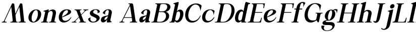 Monexsa font