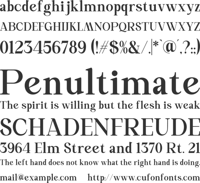 Monexsa font preview