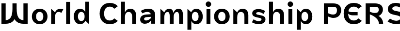 World Championship PERSONAL USE font download