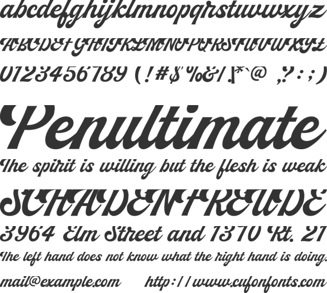 Peach Club Script font preview