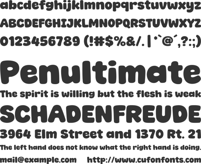 Super Pandora font preview
