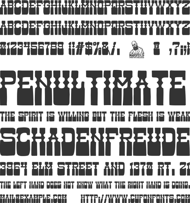 Super Cowboy font preview