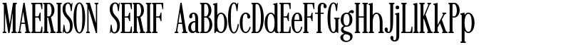 MAERISON SERIF font download