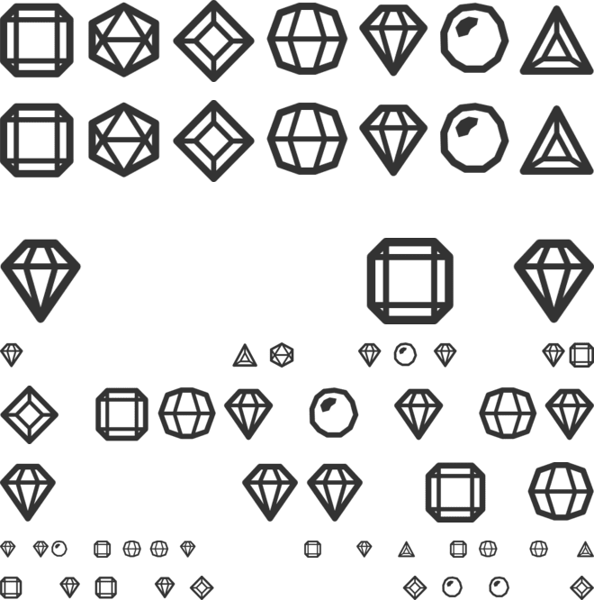 Bejeweled Gems font preview