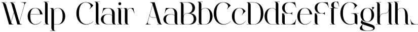 Welp Clair font download
