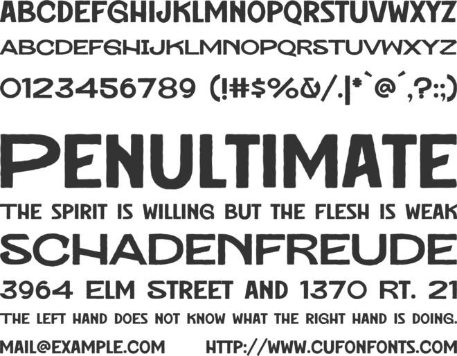 SAE Soltaire font preview