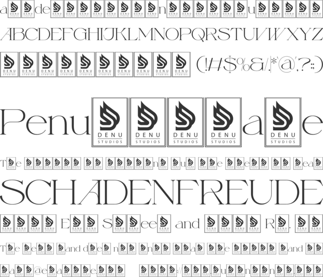 Fauden font preview