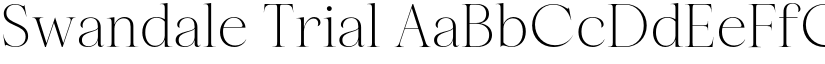 Swandale Trial font download