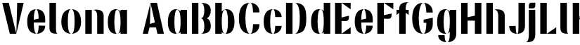 Velona font
