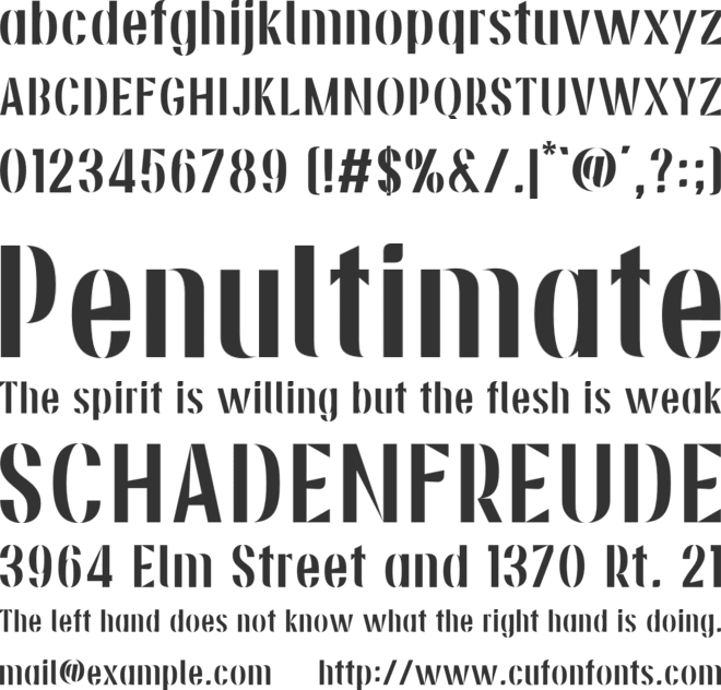 Velona font preview
