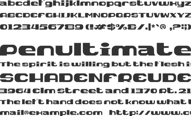 FALARO font preview