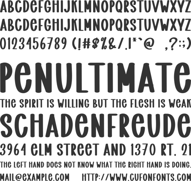 Smart Notes font preview