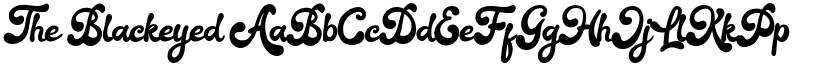 The Blackeyed font download