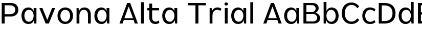 Pavona Alta Trial font download