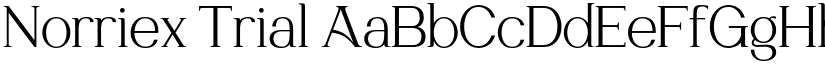 Norriex Trial font download