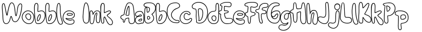 Wobble Ink font