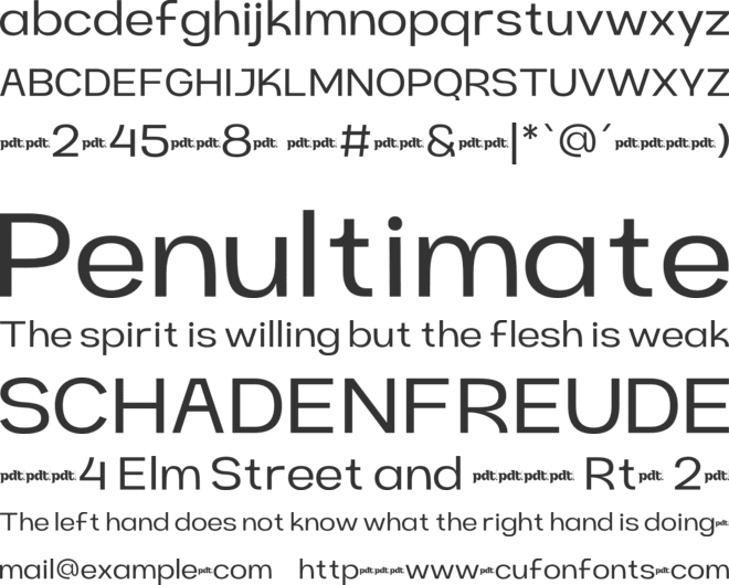 Cartio Trial font preview