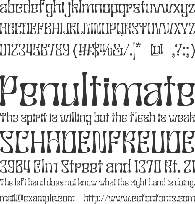 Musaic font preview