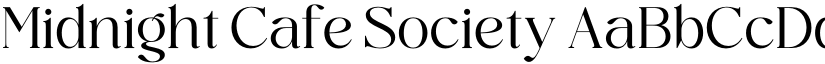 Midnight Cafe Society font download