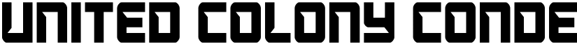 United Colony Condensed font