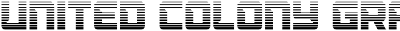 United Colony Gradient font