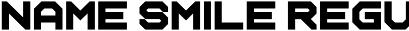 Name Smile Regular font