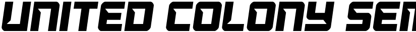 United Colony Semi-Italic font