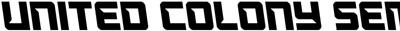 United Colony Semi-Leftalic font
