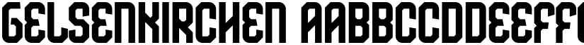 Gelsenkirchen font