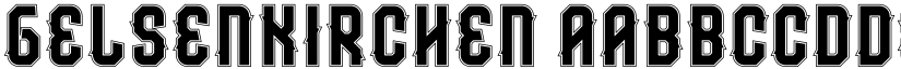 Gelsenkirchen font