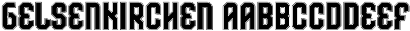 Gelsenkirchen font