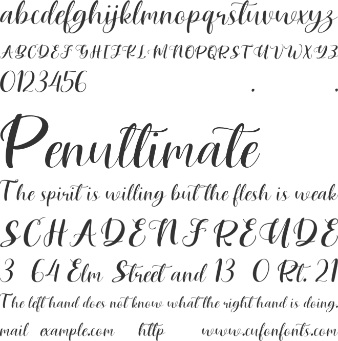 Lisaline font preview