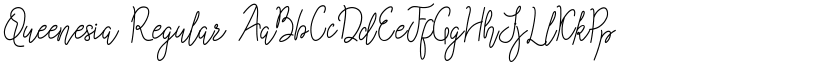 Queenesia Regular font