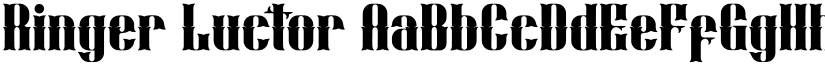 Ringer Luctor font download