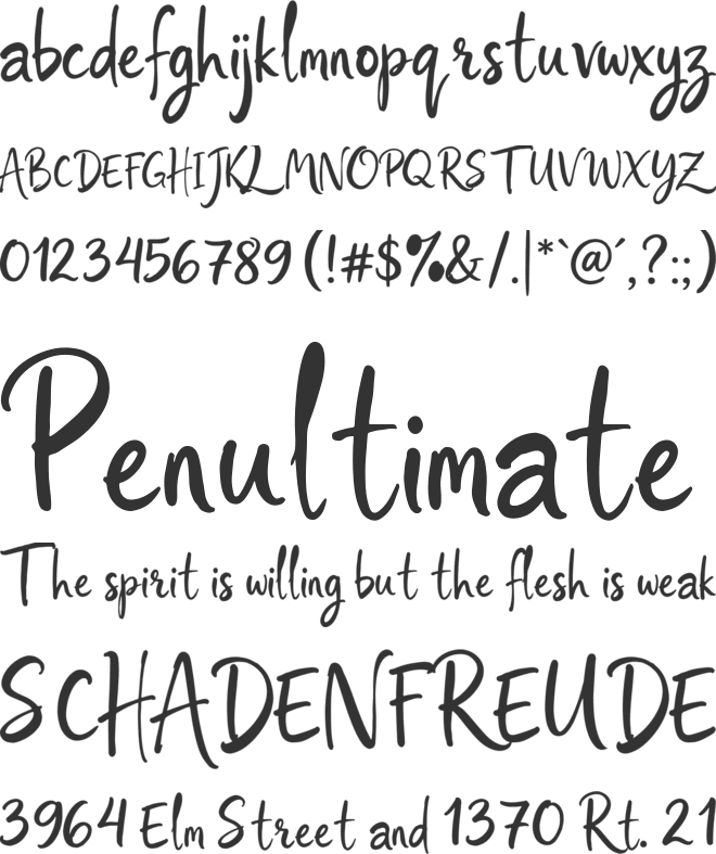 Swiftbloom Personal Use font preview