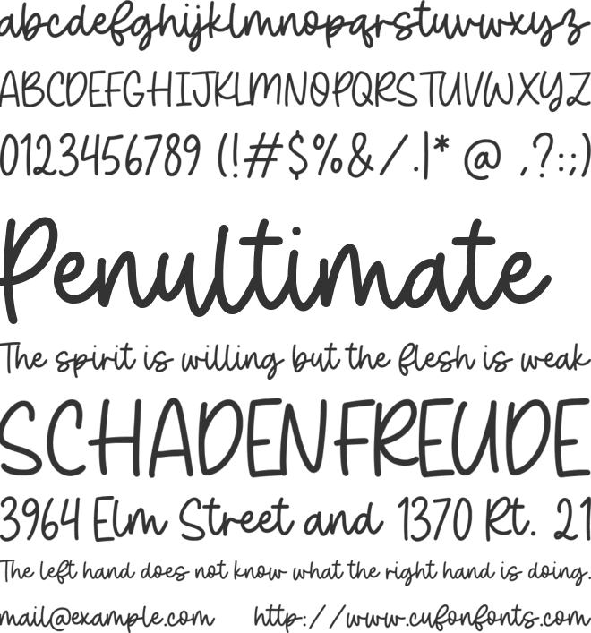 Magic Jasmine font preview