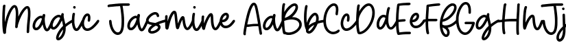 Magic Jasmine font download
