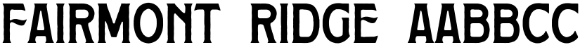 Fairmont Ridge font