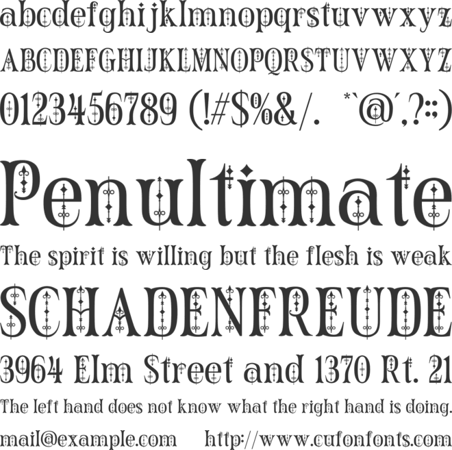 Rune Fate font preview