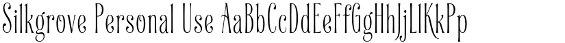 Silkgrove Personal Use font