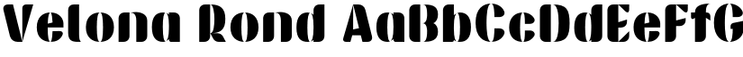 Velona Rond font