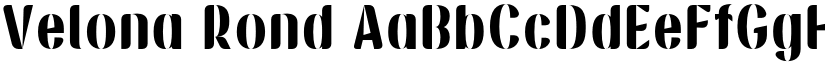Velona Rond font
